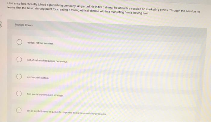 Lawrence has recently joined a publishing