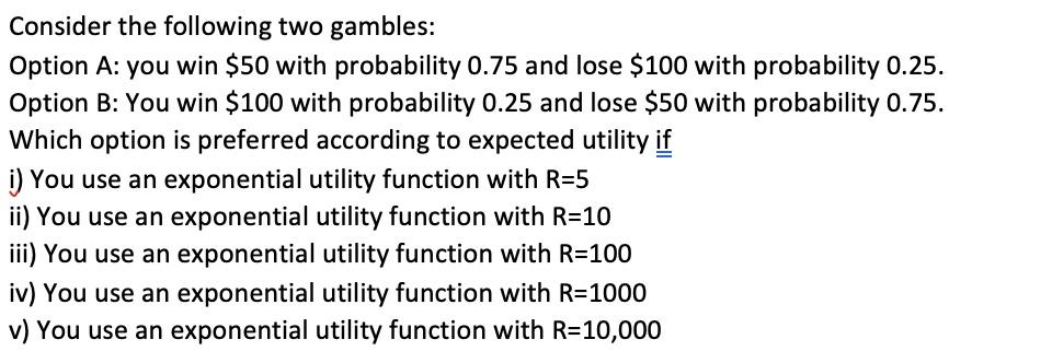 Need all parts Consider the following two