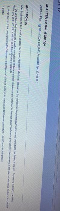 12 CHAPTER 15: Social Change Attached Files