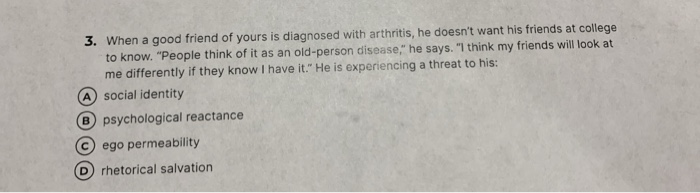 3. When a good friend of yours is diagnosed with