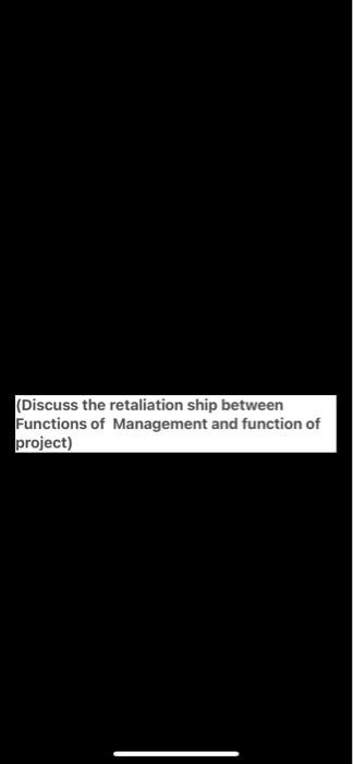 (Discuss the retaliation ship between Functions