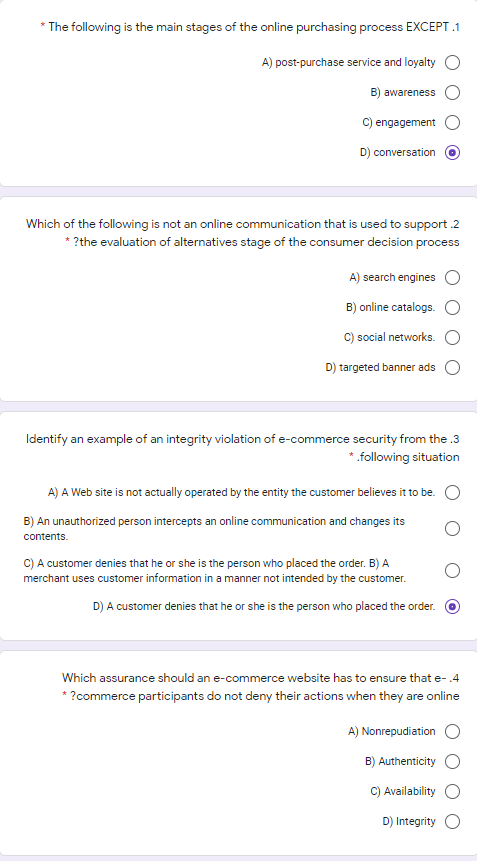 The following is the main stages of the online