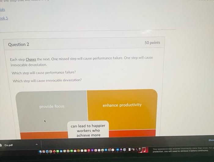 als ek 5 Question 2 50 points Each step Chases