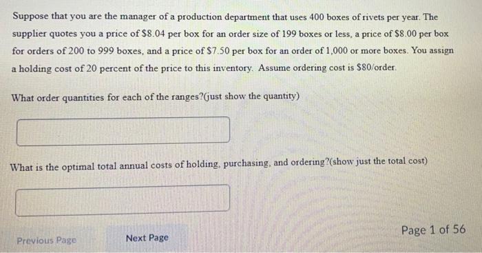 both answers please Suppose that you are the