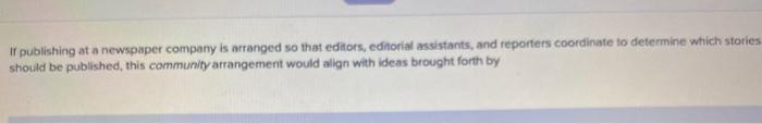 If publishing at a newspaper company is arranged