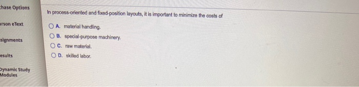 Chase Options arson e Text In process-oriented