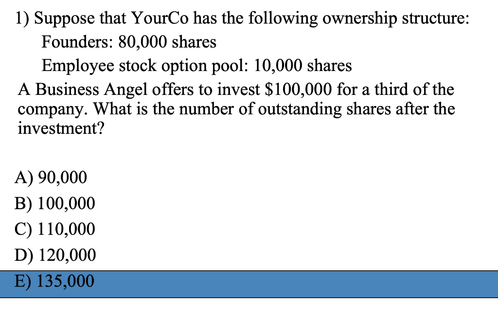 Please describe how you get the answer. 1)