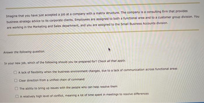 The figure below shows an organization chart.