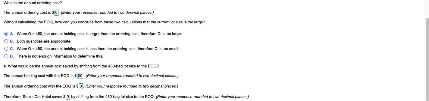 Sam's Cat Hotel operates 52 weeks per year, 5