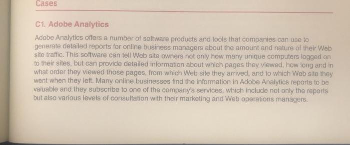 2. Given that Adobe Analytics provides a valuable