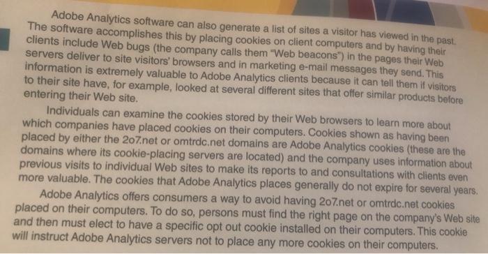 2. Given that Adobe Analytics provides a valuable