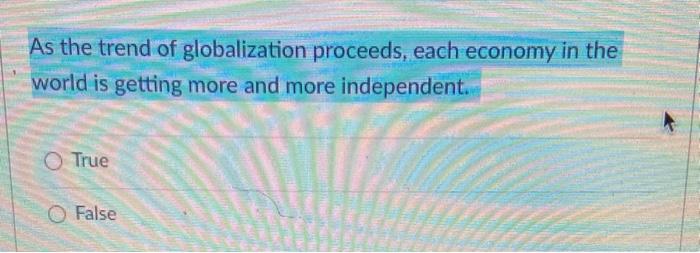 As the trend of globalization proceeds, each