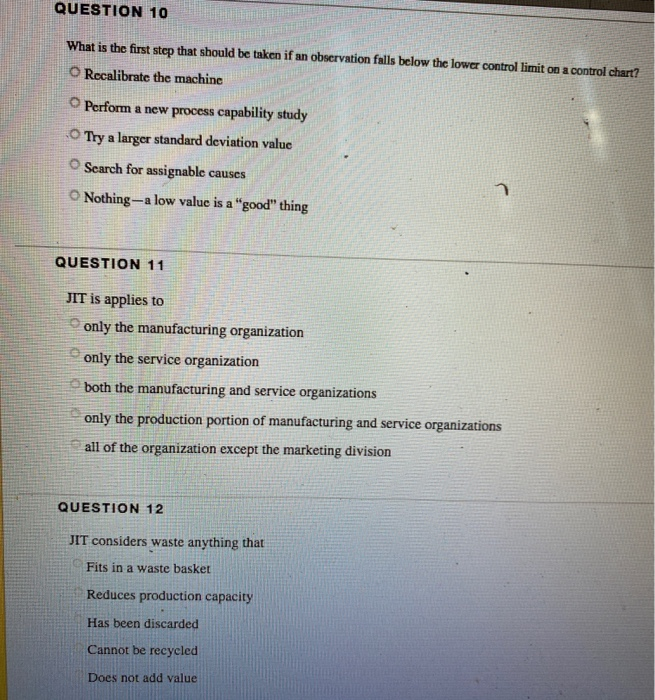 answer all please QUESTION 10 What is the first