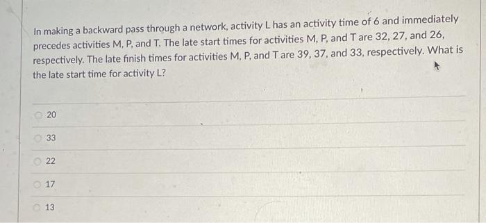 In making a backward pass through a network,