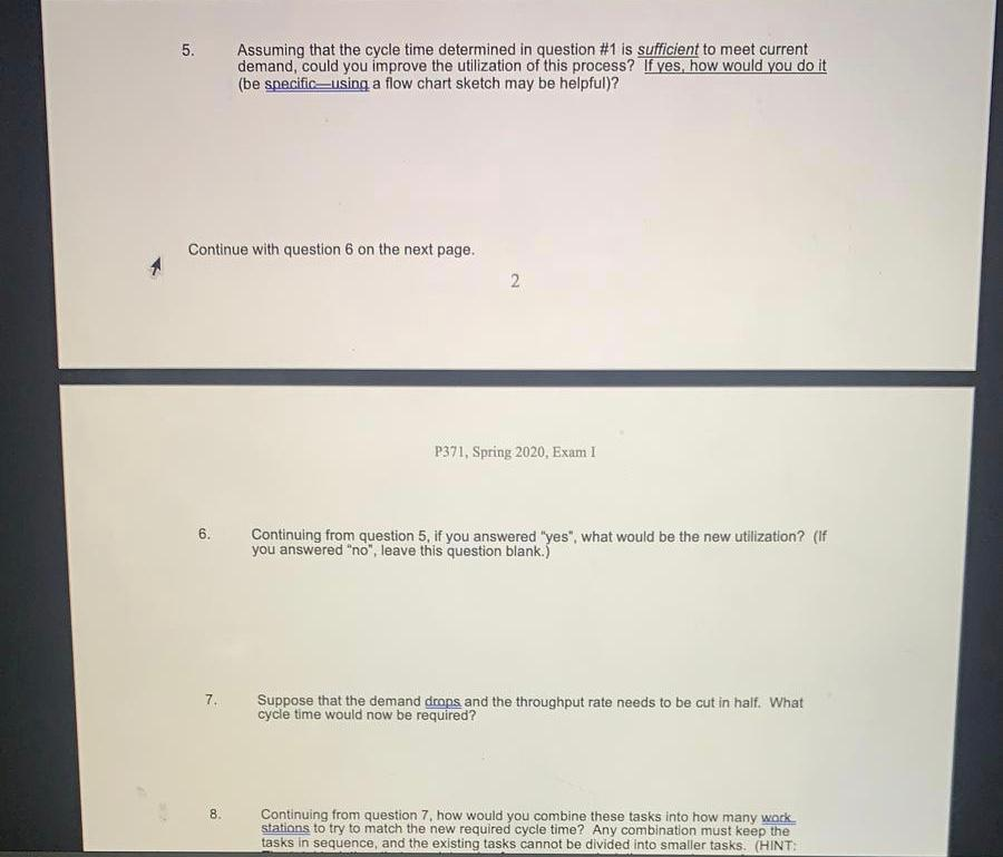 Answer 5,6&7 The following diagram illustrates