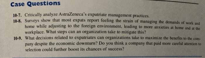 International Management Case Study Questions
