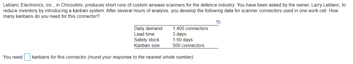 Leblanc Electronics, Inc., in Chicoutimi,