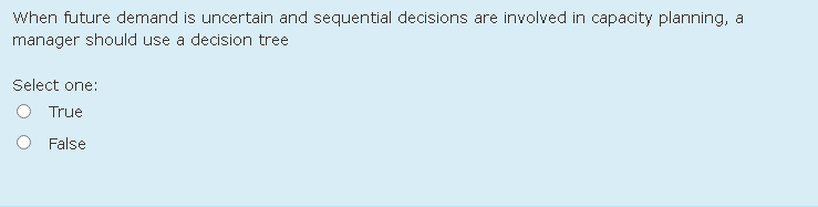 When future demand is uncertain and sequential