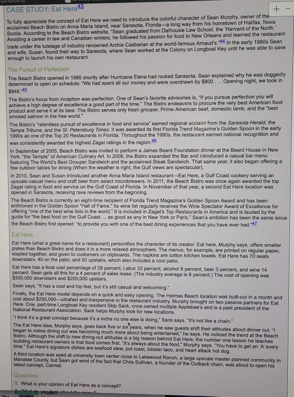 Do you think eat here can become a chain with