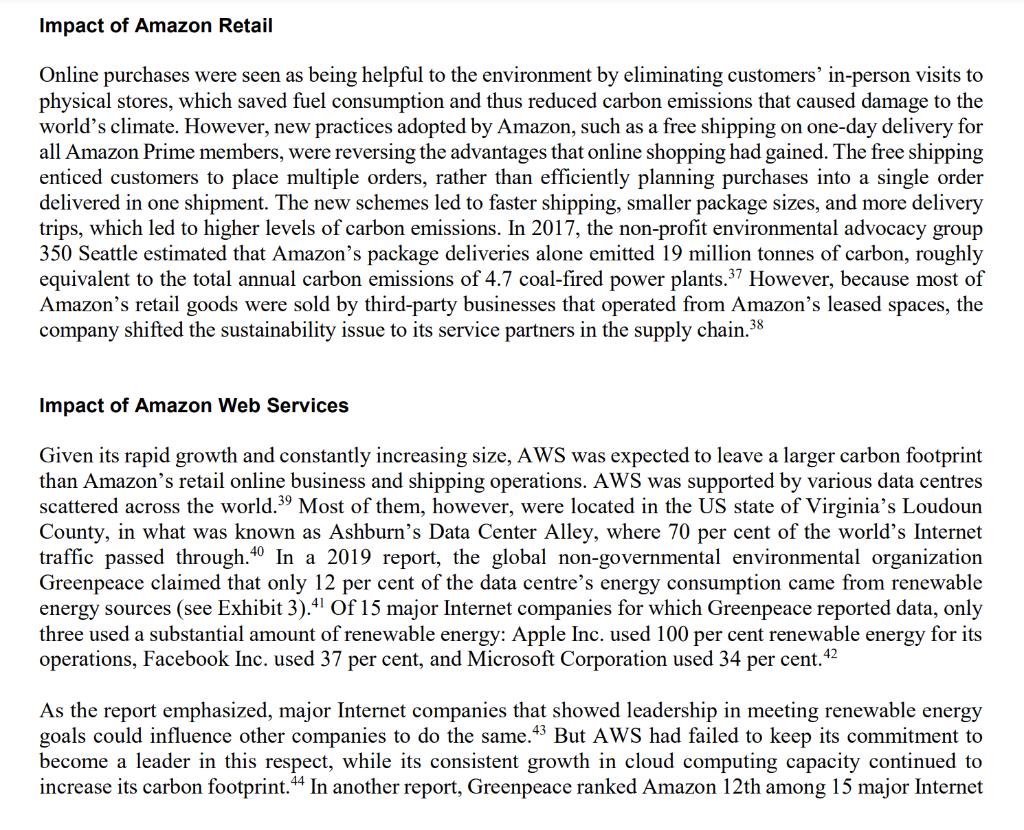 3. Analyze Amazon's innovations in each of these