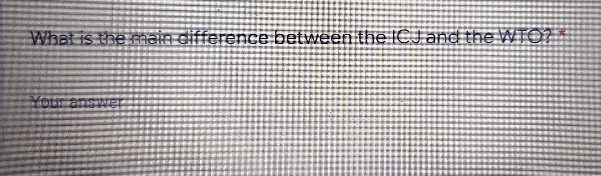 What is the main difference between the ICJ and