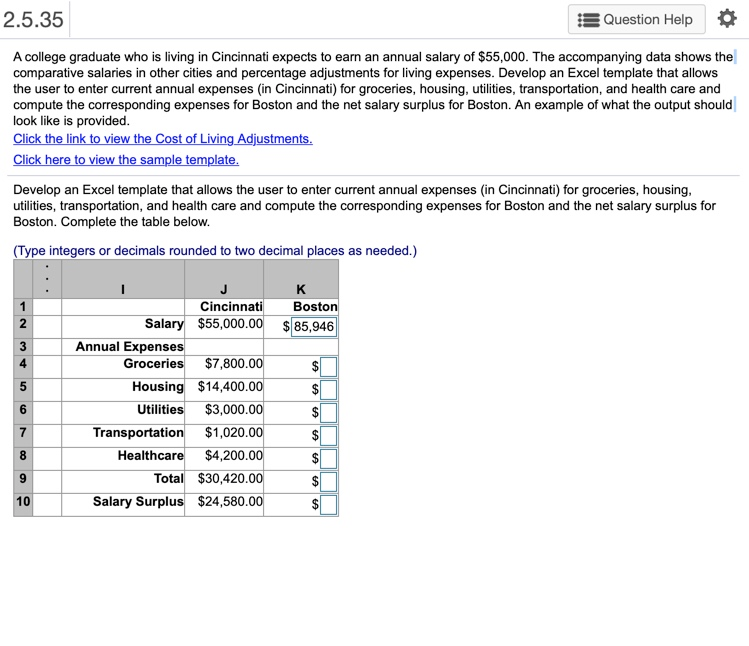 2.5.35 Question Help A college graduate who is