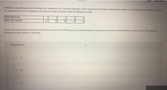 Serve. E A Methods and Measurements Analyst for
