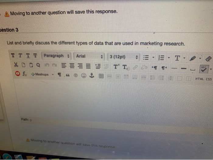 A Moving to another question will save this