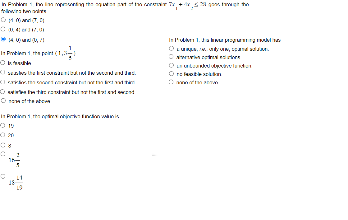 In Problem 1 , the line representing the equation