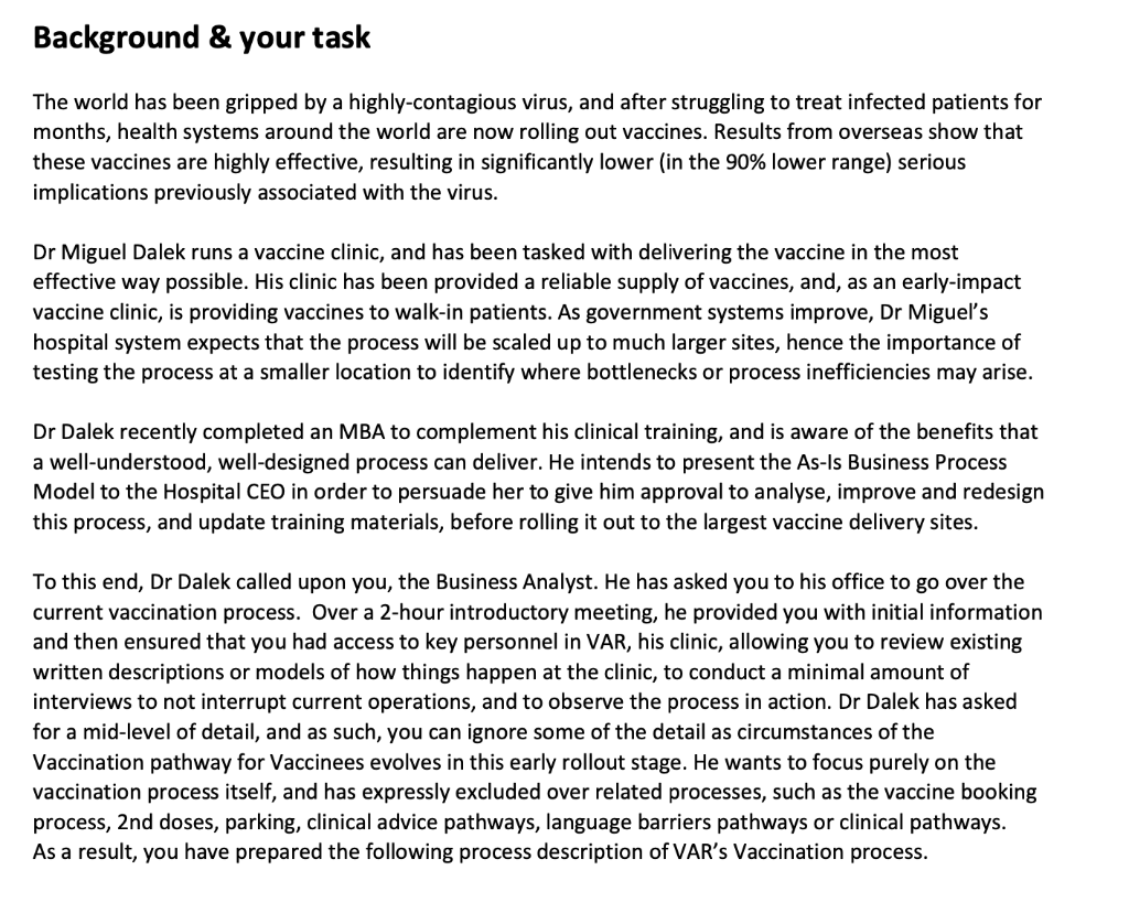 Background & your task The world has been gripped