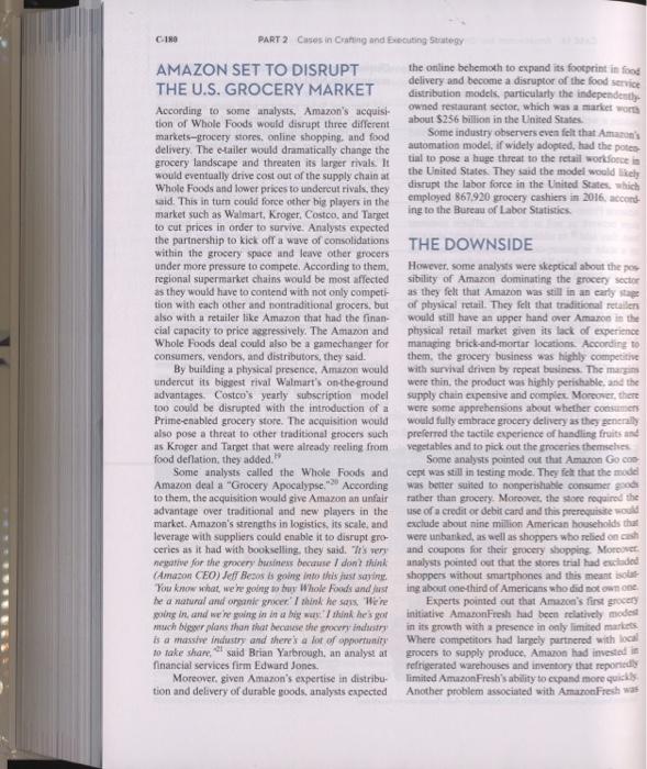 Case study Amazon.com; Driving disruptive change