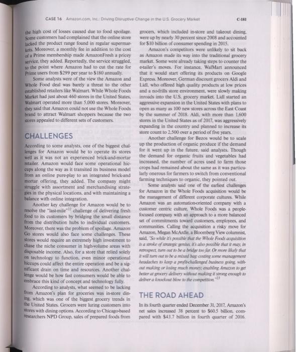 Case study Amazon.com; Driving disruptive change