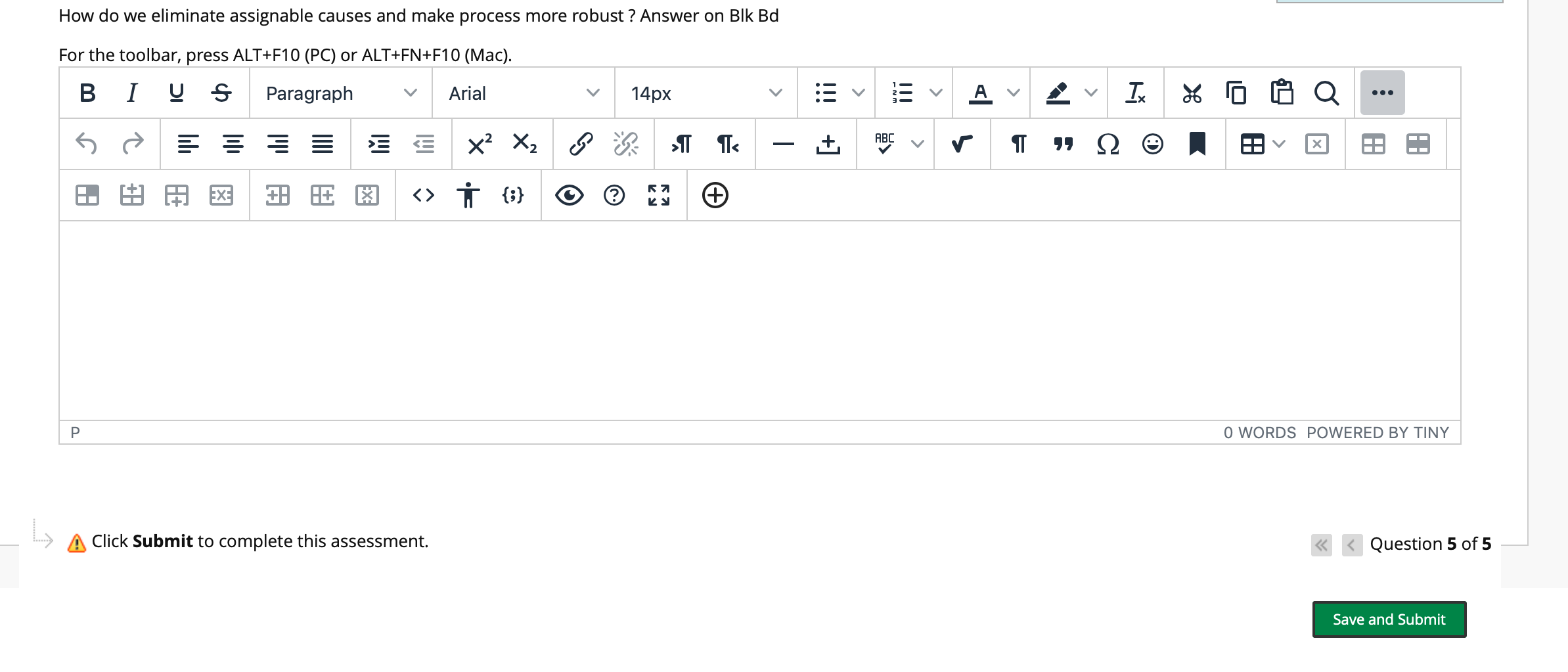 How do we eliminate assignable causes and make