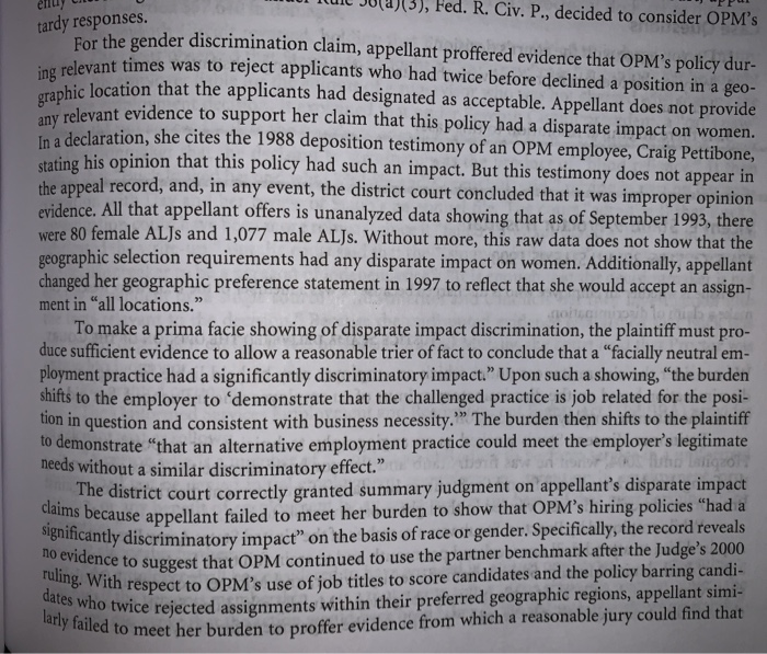 Case 7.1 Cassandra M. Menoken v. John Berry,