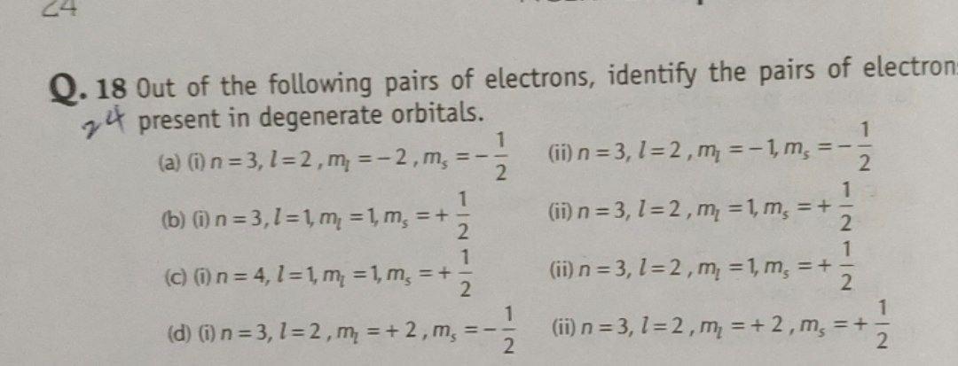 Fast 1 1 2 2 1 Q. 18 Out of the following pairs