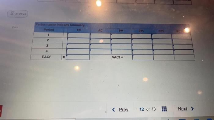 Given the project network and baseline