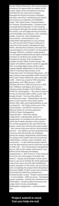 GE5103 Project Management Course Project