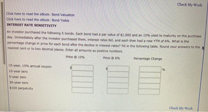 Check My Work Click here to read the eBook: Bond