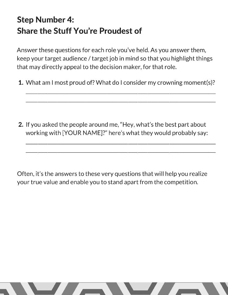 Step Number 1: Think about your target job /