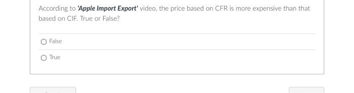 According to 'Apple Import Export' video, the