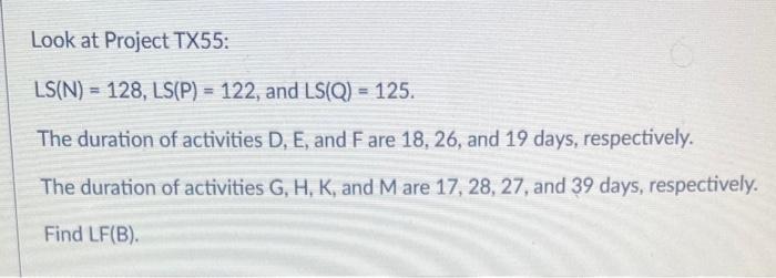 I need help solving this problem Look at Project