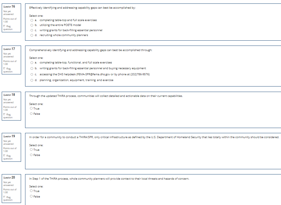 Eifectively identifying and addressing capability