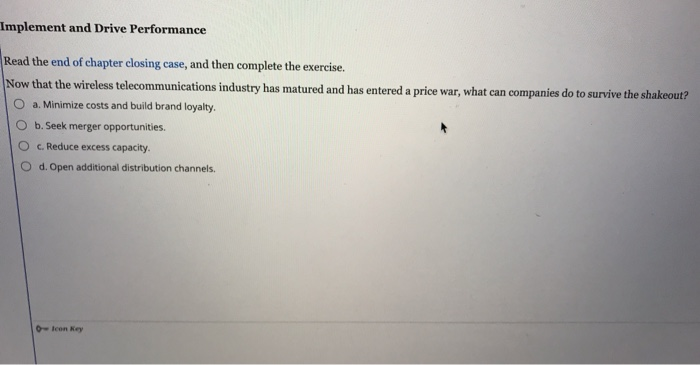 Implement and Drive Performance Read the end of