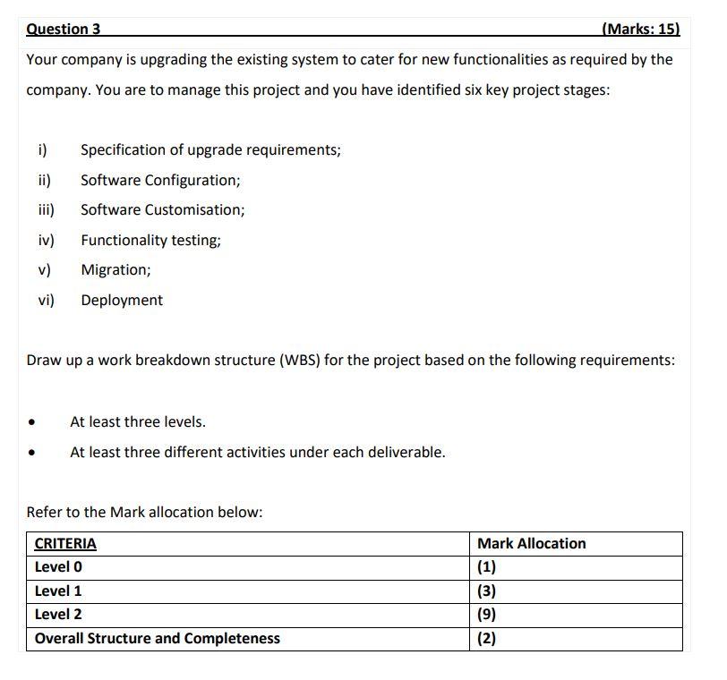 Your company is upgrading the existing system to