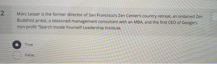 4 Daniel Goleman believes that "mindfulness" is