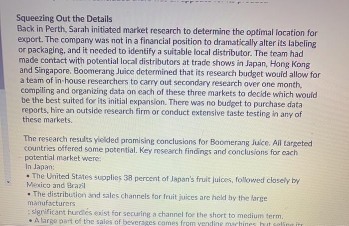 Question 36 (15 points) Market Intelligence is