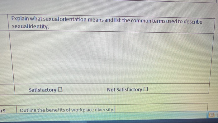 Explain whatsexualorientation means and list the
