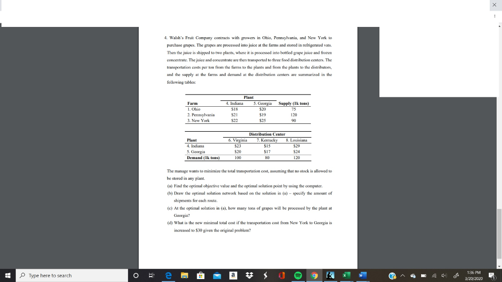 4. Walsh's Fruit Company contracts with growers