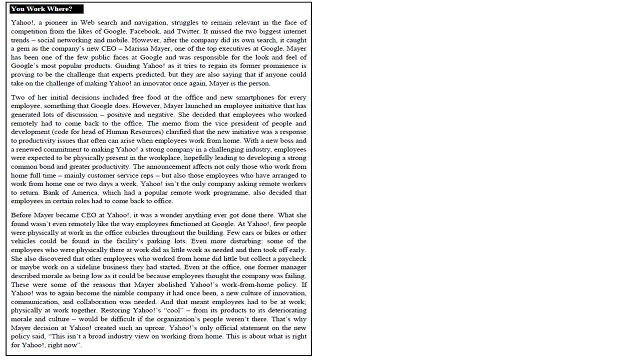 You Work Where? Yahoo!, a pioneer in Web search