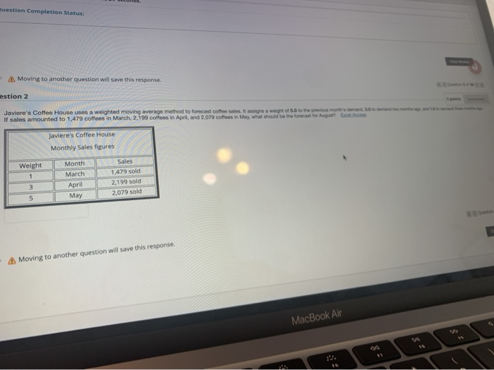 uestion Completion Status: Moving to another